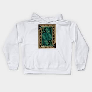 Playing cards dark art Kids Hoodie